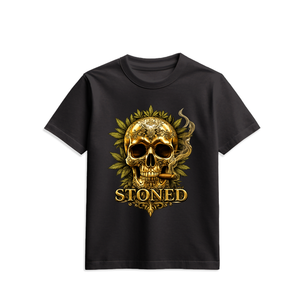 Stoned Flamingo Gold Skull