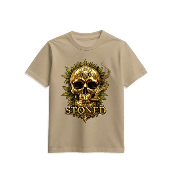 Stoned Flamingo Gold Skull